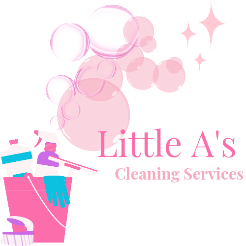 Little A's Cleaning bucket of supplies and bubbles